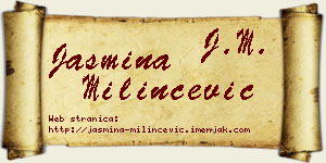 Jasmina Milinčević vizit kartica